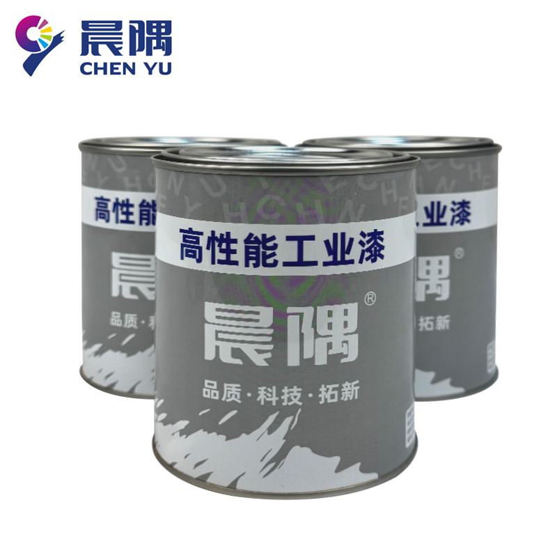 晨隅工业漆聚氨酯磁漆黄1kg/桶高清大图