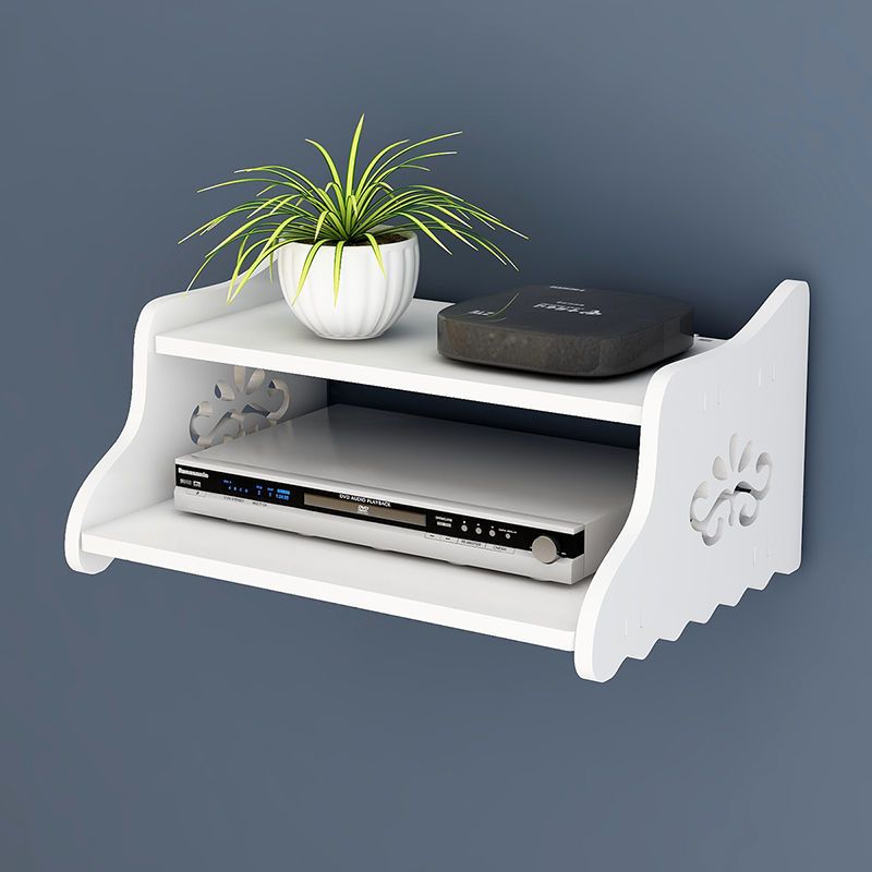电视机顶盒置物架客厅电视墙装饰卧室壁挂路由器收纳盒小号机顶盒架