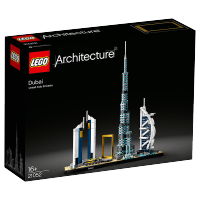 LEGO乐高建筑系列迪拜天际线21052 男孩女孩16岁+生日礼物 玩具积木