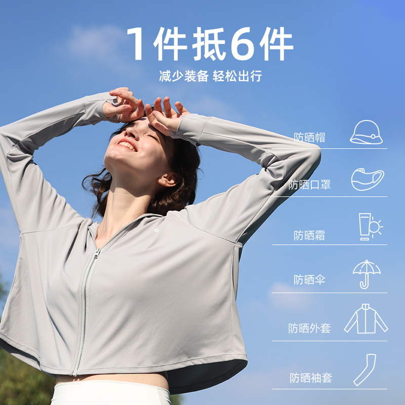 ohsunny-暮光系列-女式升级护手防晒服SLC3M082D 暗夜黑 51-100件起发
