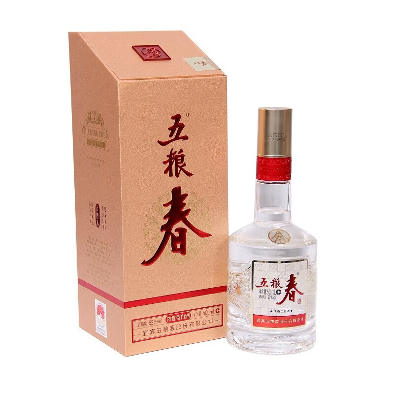五粮液五粮春二代52度500ml*1瓶浓香型白酒高清大图