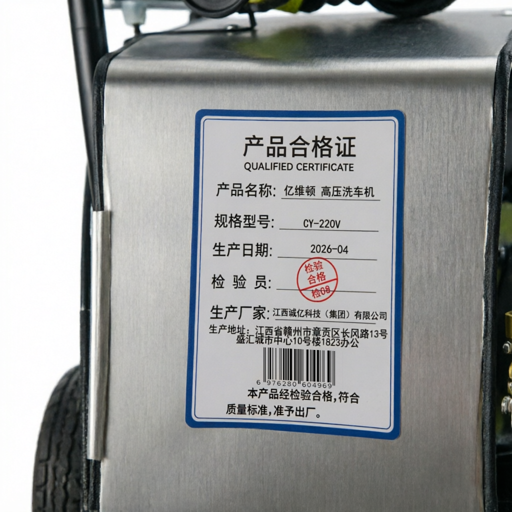 亿维顿 高压洗车机 CY-220V 台高清大图