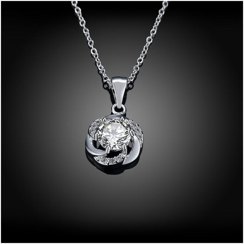 N471Women Silver Necklace 镀925纯银女项链日韩版锁骨链潮人送女朋友七夕情人节礼物