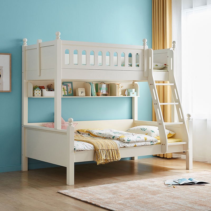 林氏家居儿童床高低床交错式双层床两层上下铺床储物家具ls236