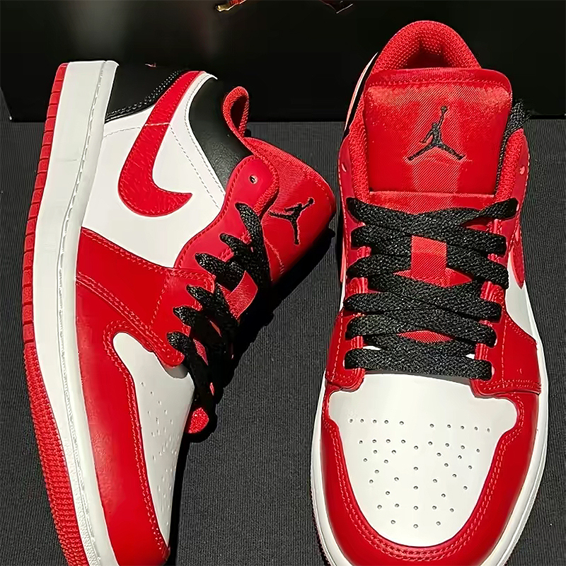 [经典aj]nike/耐克 air jordan 1 low aj1 红白黑 乔1低帮复古篮球鞋
