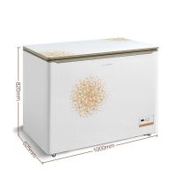美的（Midea） 208升 卧式单温冷柜 冷冻冷藏一室冰柜 家用顶开式卧式冷柜 BD/BC-208KEV 白色