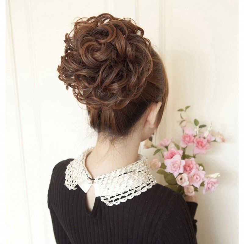 小苏妞假发优质丸子头假发花苞头假发头花发包新娘假发盘发假发包