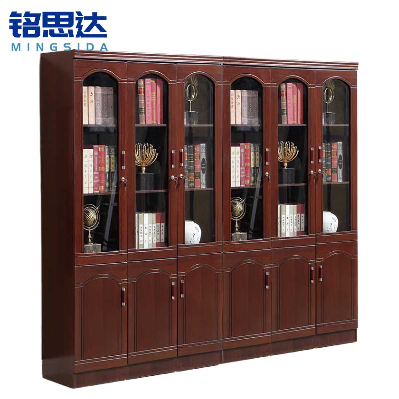 铭思达书柜六门台高清大图