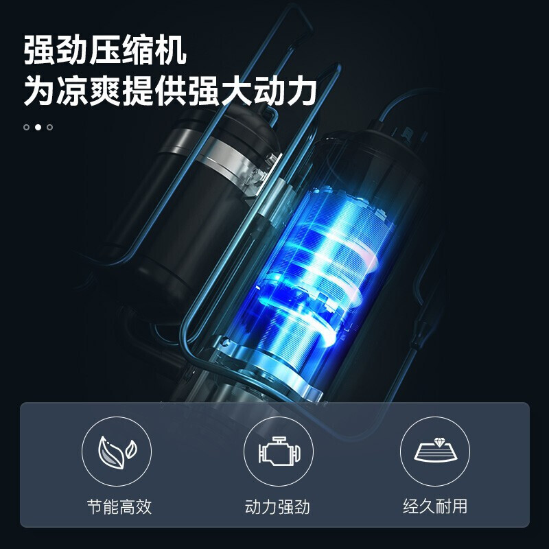 美的(Midea)移动空调单冷1匹免安装小型一体机宿舍厨房空调无外机免安装KY-20/N7Y-PHA(JW)