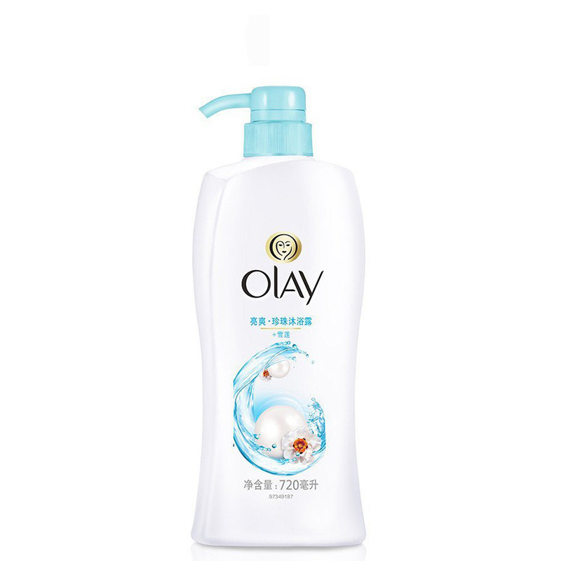 玉兰油(OLAY)美肌清爽沐浴露亮爽珍珠720ML泡澡 控油 保湿高清大图