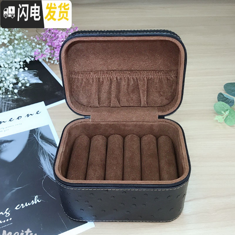 三维工匠大容量手镯盒子绒布珠宝首饰盒手镯收纳箱玉坠项链欧式手镯盒高清大图