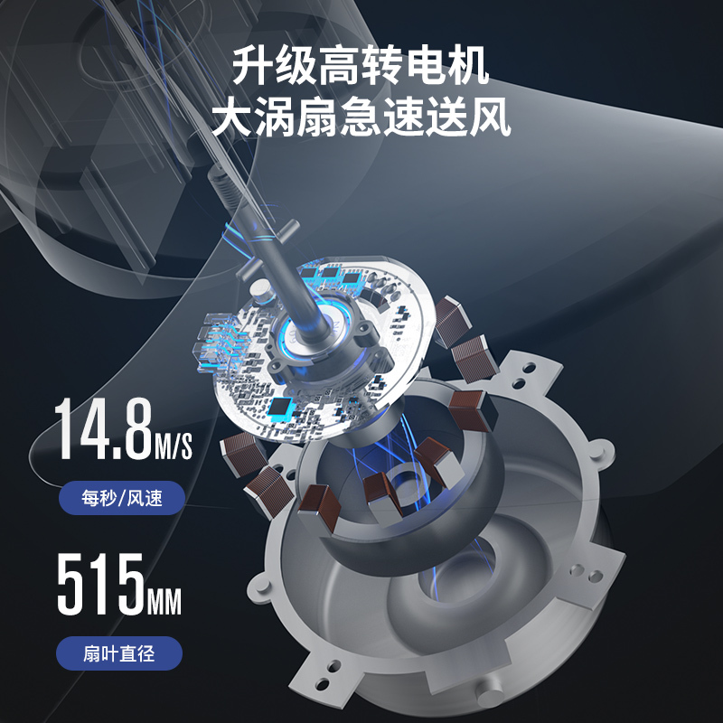 奥克斯(AUX)空调扇制冷风机工业冷风扇 金属外壳FLS-Z50B机械加高款 160cm高 90升水箱