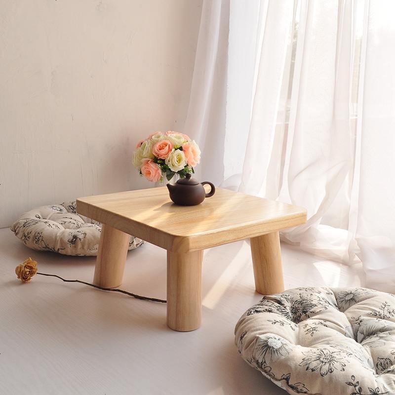 日式烧桐木小方桌简约榻榻米飘窗桌子小茶几矮桌子实木地桌 参数