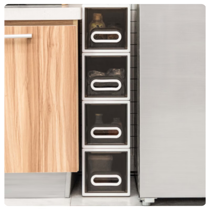 禧天龙(Citylong) 收纳柜衣服收纳箱整理收纳盒办公文具整理抽屉柜 G-5200 烟灰色高清大图