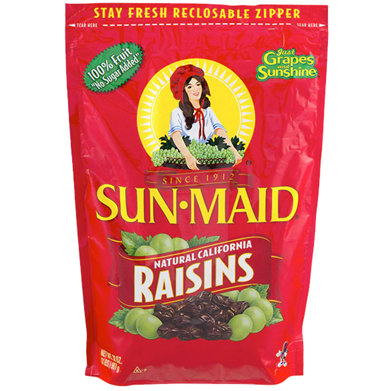 美国进口 SUN.MAID 阳光少女 加州天然葡萄干 907克/袋装 进口葡萄干