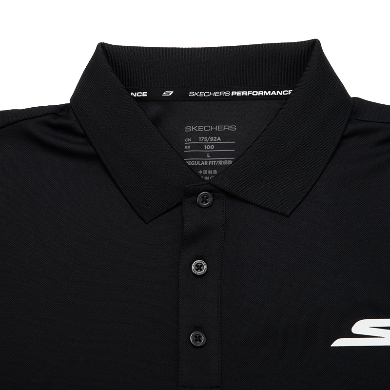 Skechers斯凯奇男子新款舒适简约透气运动短袖T恤P122M053-0018 ZP