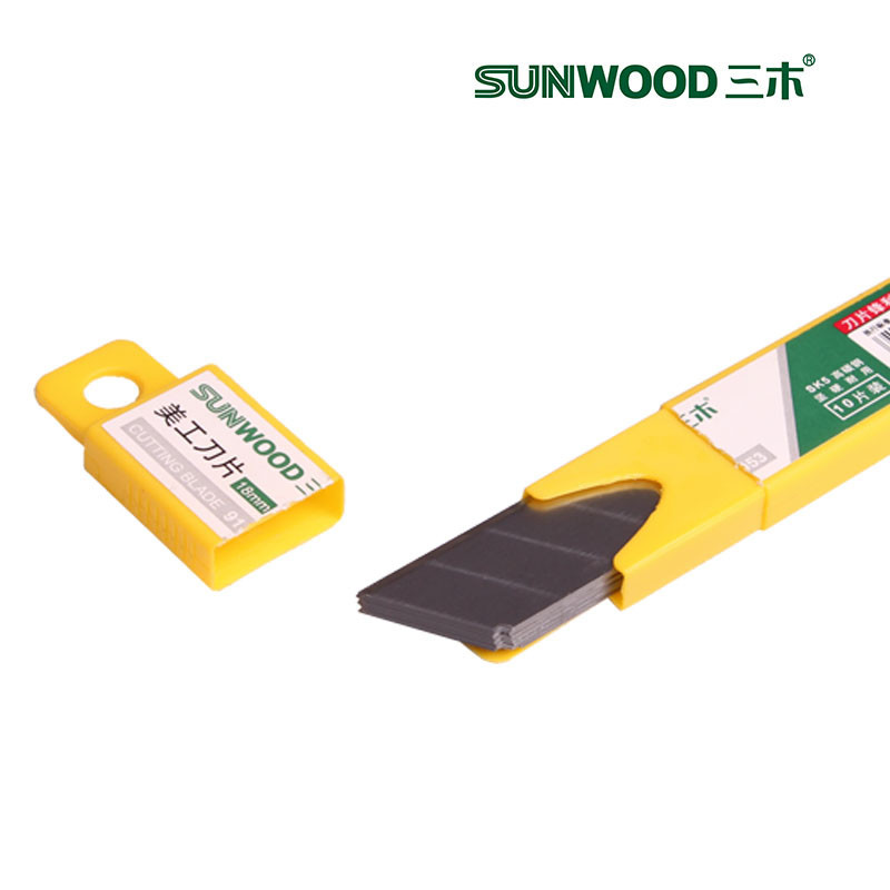 三木(SUNWOOD)大号 10片装 美工刀片 91053 (单位:盒)