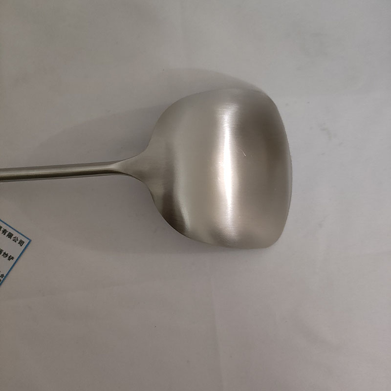 顺心优 304不锈钢加长木柄炒铲 425*96/把高清大图