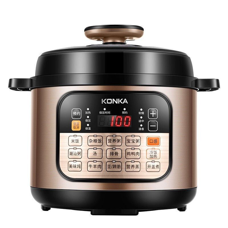 康佳(KONKA) 电压力锅KPC-51ZS20 机械版15大功能特色烹饪5L高压锅