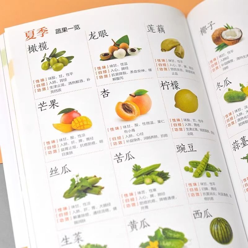[醉染正版]正版 图解本草纲目蔬果食疗速查全书 70余种蔬果对症食疗养生手册 蔬菜水果食疗养生法科普百科书 中医养高清大图