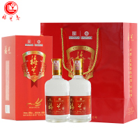 梅兰春 52度梅兰 500ml 双瓶装(送礼袋) 浓芝复合香型白酒 百姓家常口粮酒 中华老字号 京剧大师梅兰芳故乡美酒