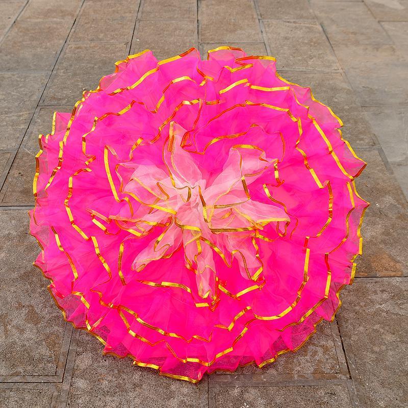 舞蹈伞花伞演出伞儿童古装伞古风道具伞表演伞纱伞装饰工艺跳舞伞