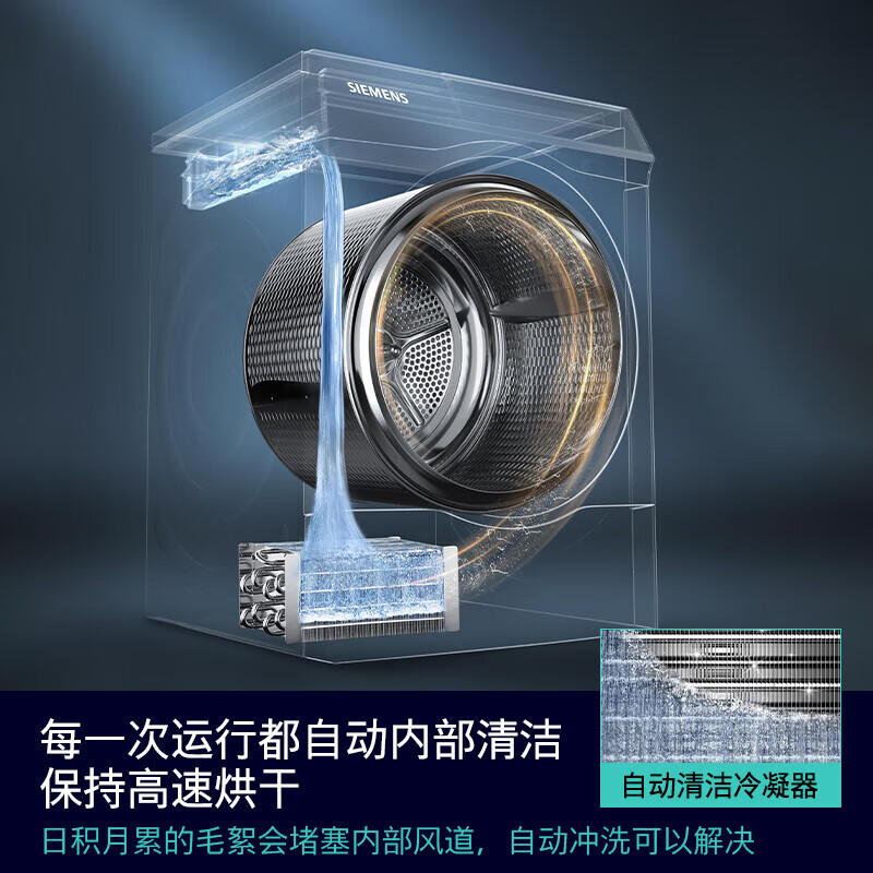 西门子 WG54K7D80W+WQ55K7U80W 小幸熨顶奢 小幸熨顶奢10+10KG大容量洗烘套装AI超氧高清大图