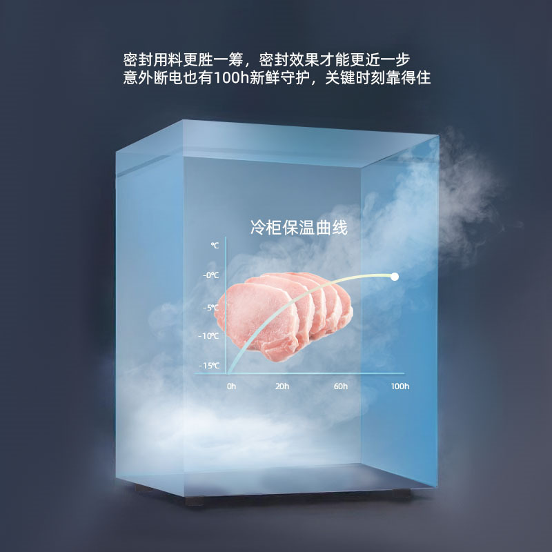 [香雪海旗舰店]冰柜小型家用冷柜 60升 小冰柜卧式冷柜 迷你冰柜一级能效 冷藏冷冻小型 迷你单温柜 商用小冷柜高清大图