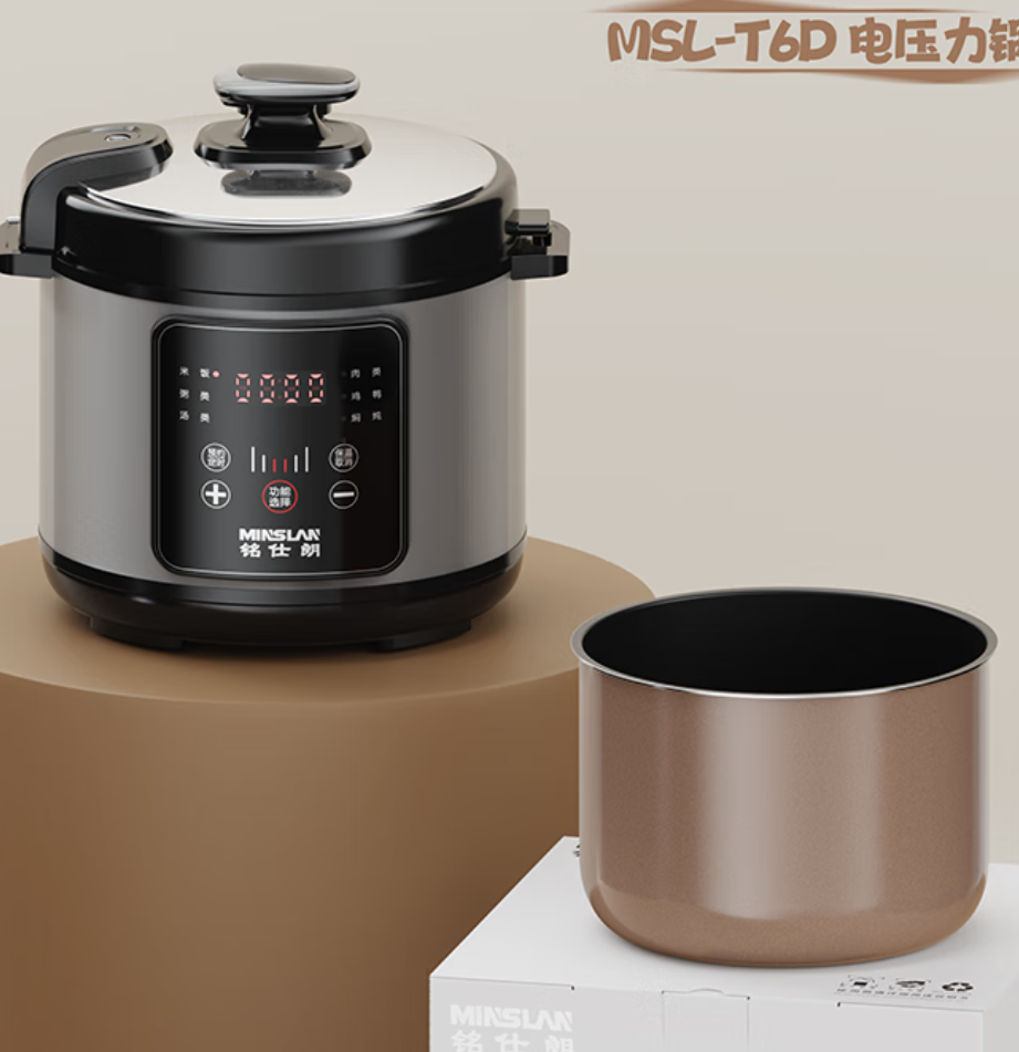 铭仕朗(MINSLAN) 智能6L电饭煲 多功能 六升电压力锅家用. MSL-T6D高清大图