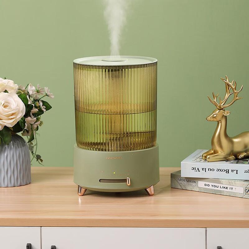 大宇(DAEWOO)家用卧室4.2L大雾量孕妇婴儿适用加湿器DYJS-20P1云雾绿高清大图