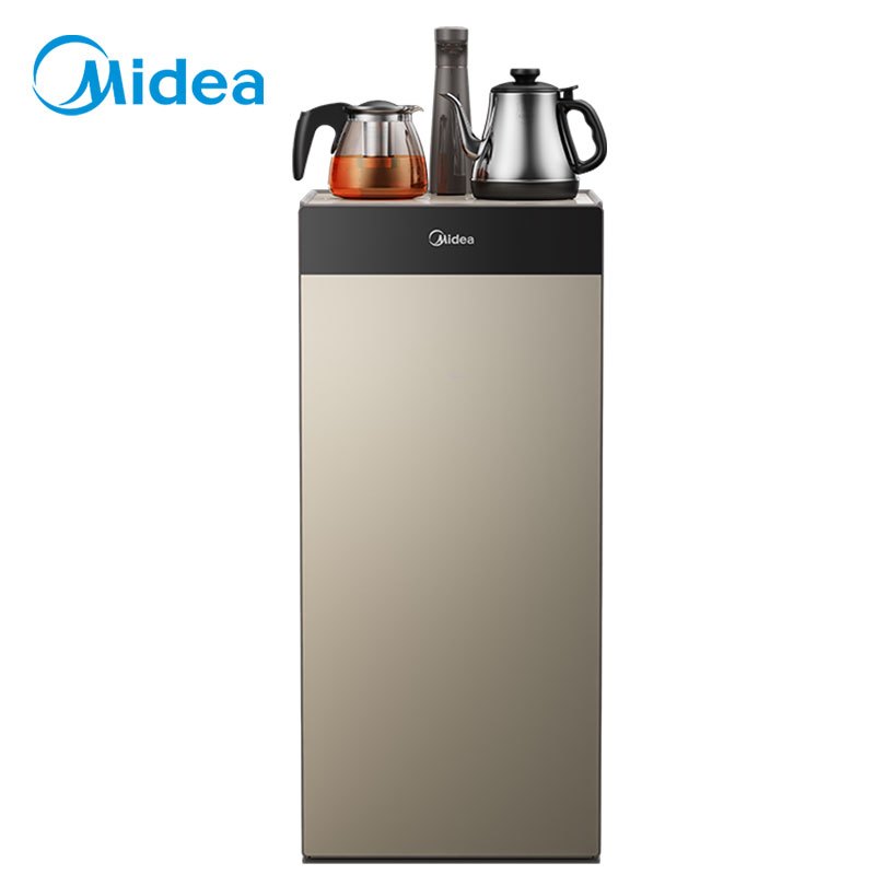 美的(Midea)饮水机茶香茶吧机家用下置式 多功能智能自主控温 立式温热型饮水机 YR1025S-W