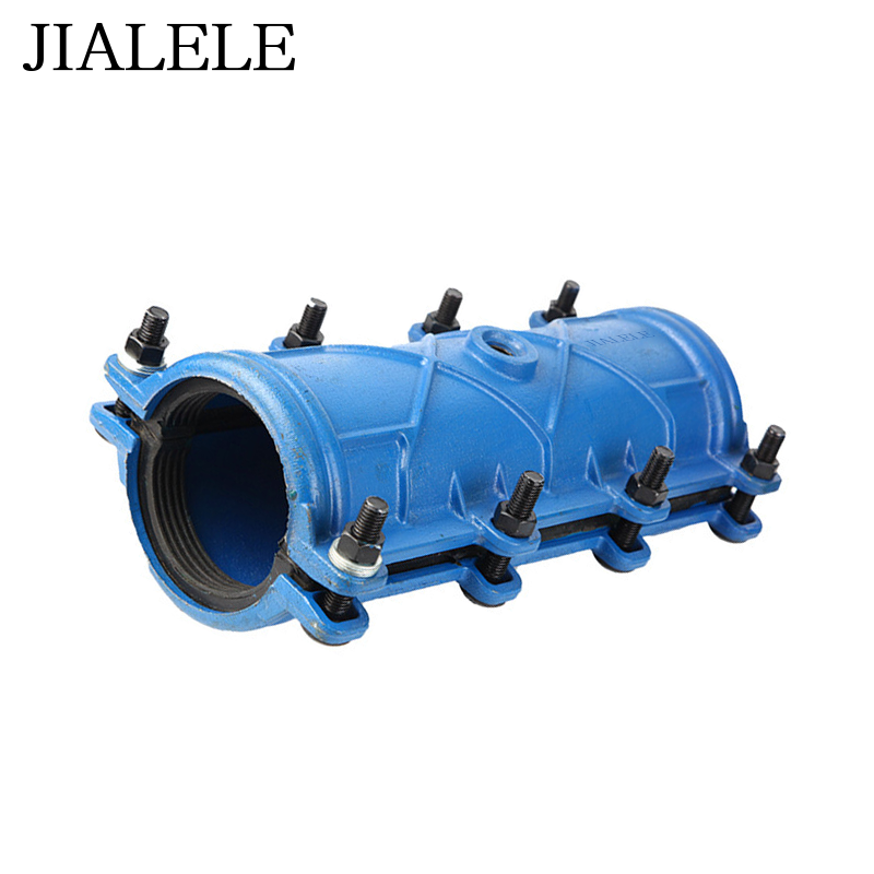 JIALELE球墨铸铁直管哈夫节(包塑料管)高清大图