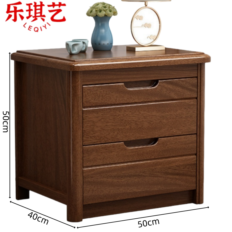 乐琪艺 实木床头柜 50cm 个高清大图