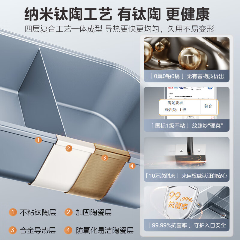 美的(Midea)家用多功能大容量便携电火锅 6.5L HGS332288高清大图