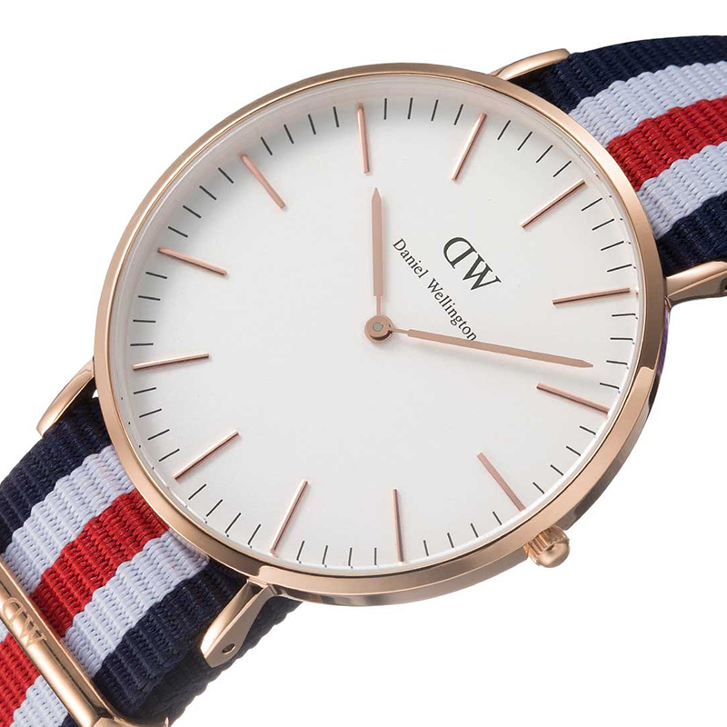 [两年质保]丹尼尔惠灵顿Daniel Wellington DW手表男表40mm表盘尼龙带欧美品牌男士石英表