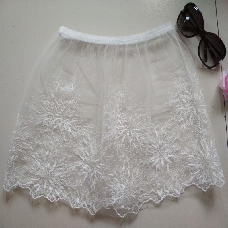 暖青汇器松紧腰衬裙遮屁帘下摆蕾丝纱裙打底内衬奇露出女假屁股帘子