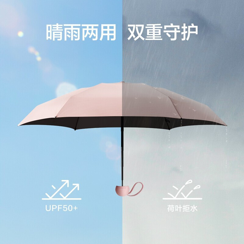 蕉下(BananaUmbrella) 20胶囊系列五折伞(仲夏粉)