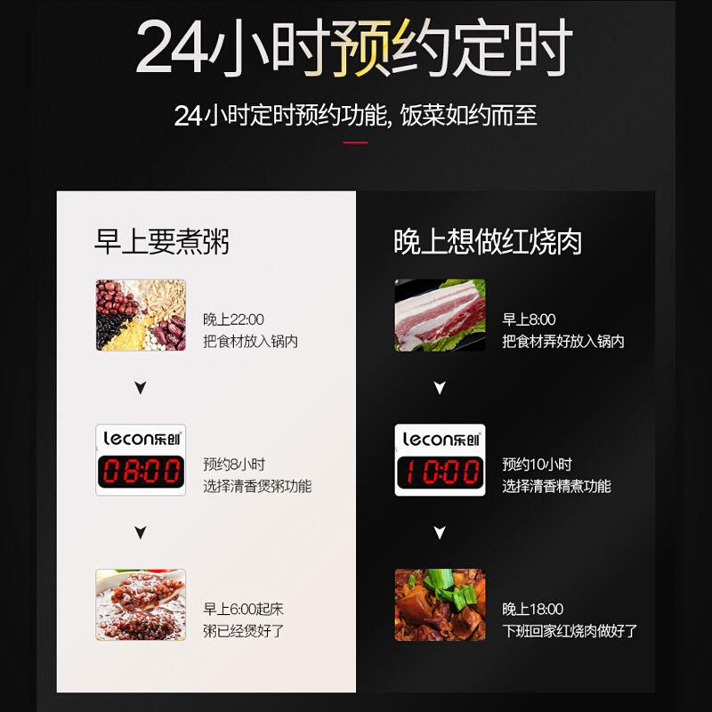 乐创(lecon)商用蒸饭锅电压力锅 家用21L大容量饭店电饭锅食堂饭堂用高压锅 LC-J-Y21