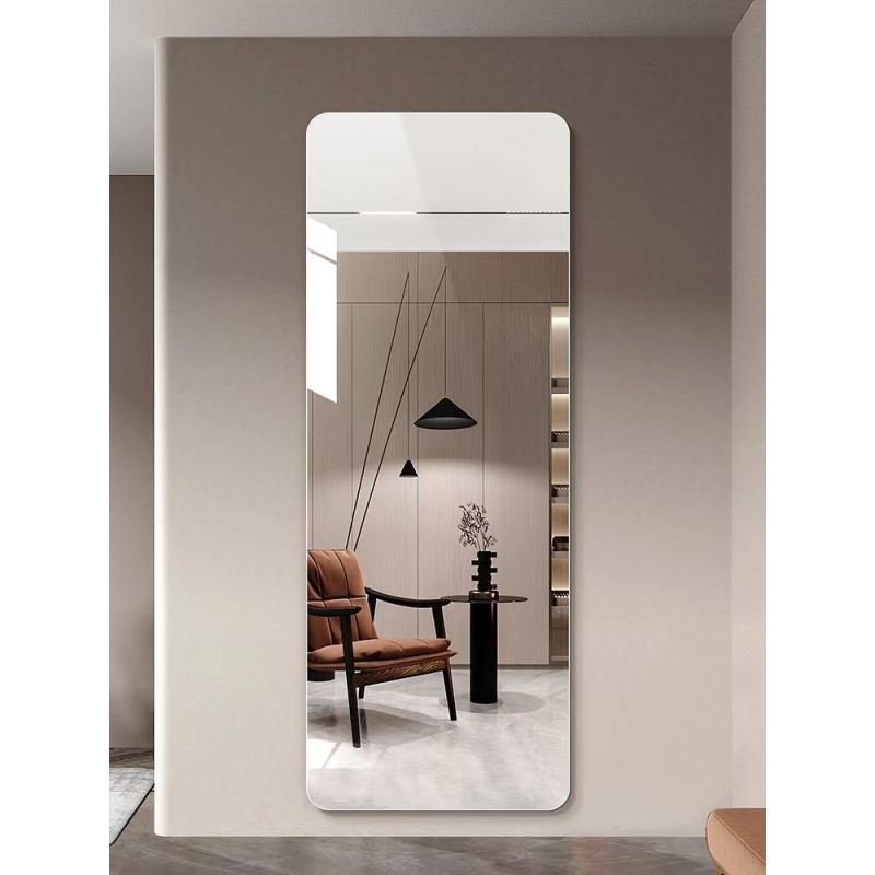镜子全身镜女穿衣镜壁挂粘贴家用寝室无框试衣镜学生宿舍镜子贴墙