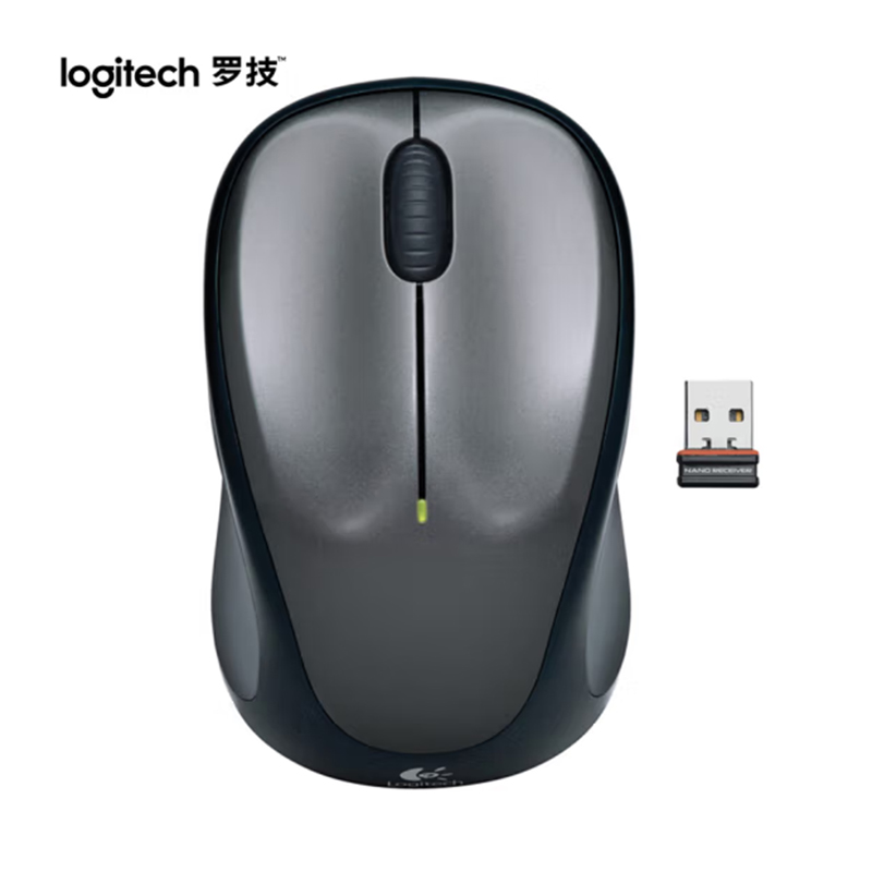 罗技(Logitech) M235 无线光电鼠标 办公鼠标 对称鼠标 带无线2.4G优联接收器高清大图