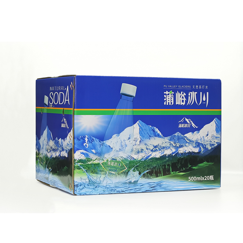 蒲峪冰川天然苏打水500ml20瓶新品整箱装单位箱