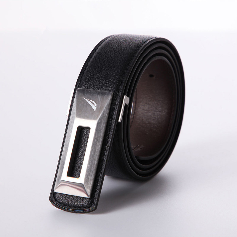 诺帝卡/NAUTICA 男士牛皮革腰带宽34mm