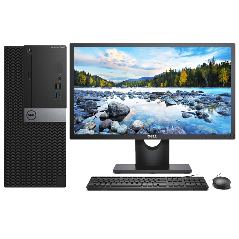 戴尔 7060mt i5-8500-8G-128+1t-dvdrw-r5-430-2g独显 e2216h 21.5寸