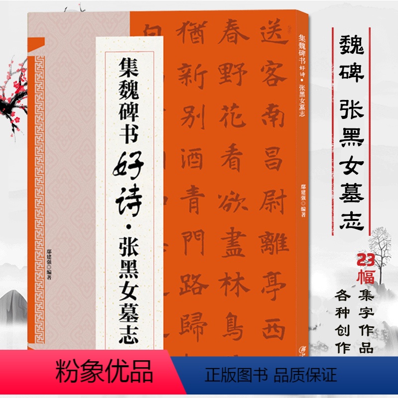 [正版]张黑女墓志集魏碑书好诗 经典碑帖楷书集字古诗词毛笔书法作品集临摹教程书法字帖张黑女墓志集字古诗创作毛笔书法楷书