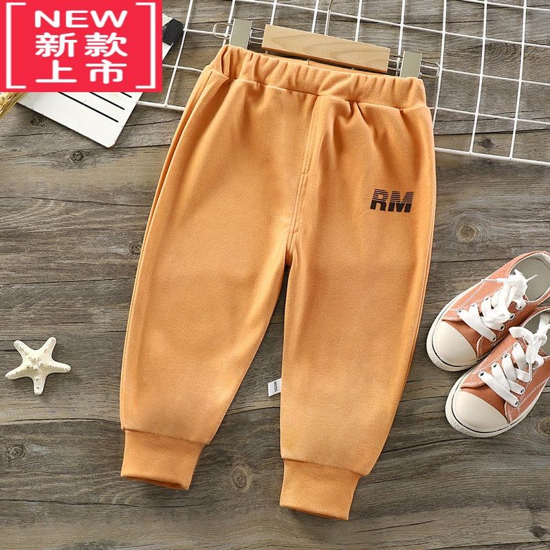 可莉允儿童德绒裤子加厚秋款季婴儿秋冬衣服男女宝宝秋裤保暖内衣保暖裤图片