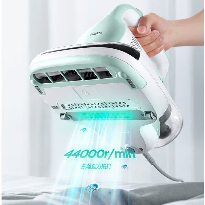 美的(Midea)MX3电击除螨仪家用吸尘器床上小型紫外线杀菌吸尘一体除螨虫神器 大功率 双电机驱动设计图片