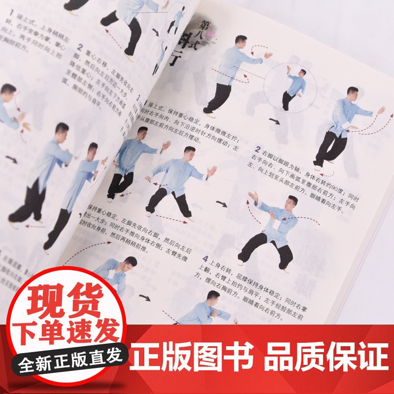 陈氏太极拳套路完全图解 标准56式与老架一路74式 精编视频学习版 陈式太极拳 武术书籍 太极拳书籍高清大图