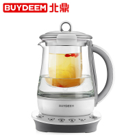 北鼎(Buydeem)养生壶K145 加厚玻璃全自动多功能高硼硅玻璃燕窝壶按键式灵芝虫草迷你壶 1.5L珍珠灰