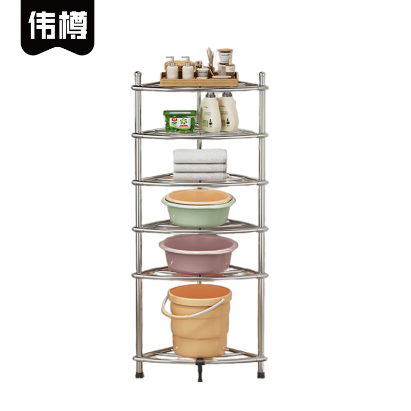 伟樽脸盆架六层55*39*127cm个高清大图