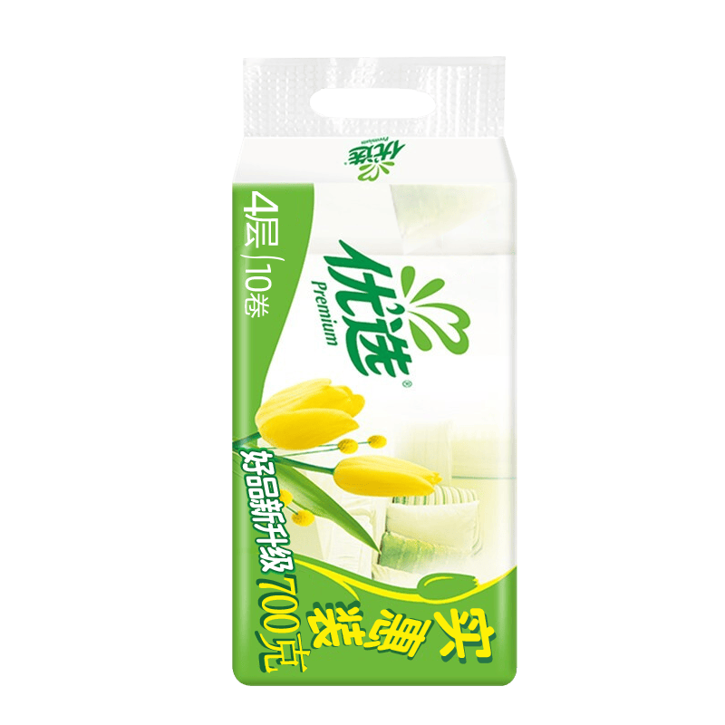 心相印优选700克无芯卷纸 70克/卷 10卷/提高清大图